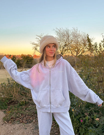 Kingdom Club Lavender Full-Zip Hoodie