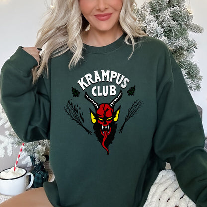 Krampus Club, Stranger, Naughty, Christmas Sweatshirt