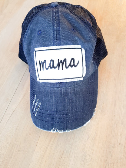 Mama patch Hat • Vintage Trucker Mom Hat