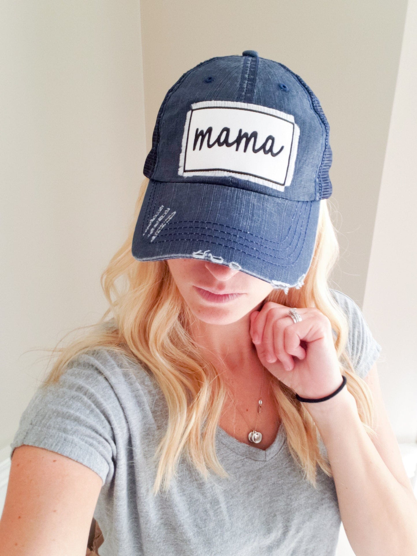 Mama patch Hat • Vintage Trucker Mom Hat