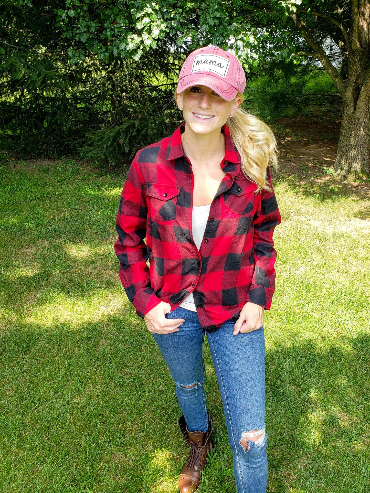 Mama Patch Vintage Hat