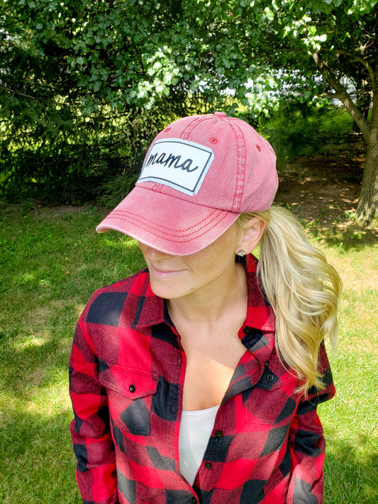 Mama Patch Vintage Hat