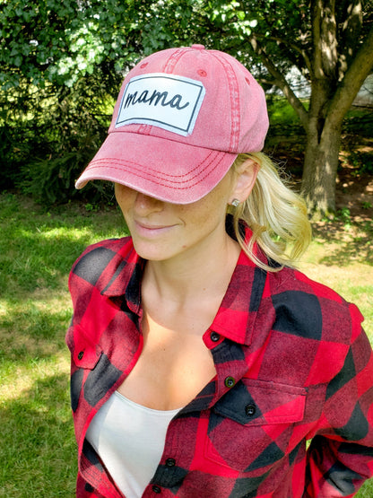 Mama Patch Vintage Hat