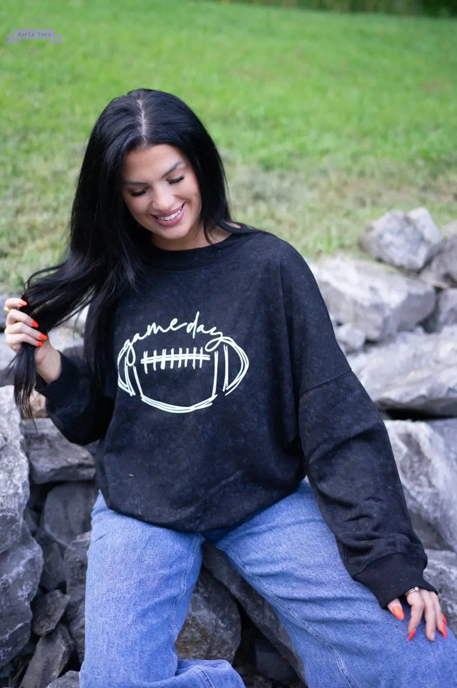 Layne Game Day Pullover Sweatshirt Threaded Pear