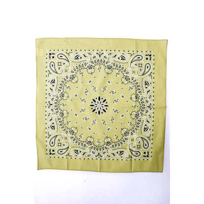 Lemon Muted Color Bandana | Boho Hair Scarf Headwrap