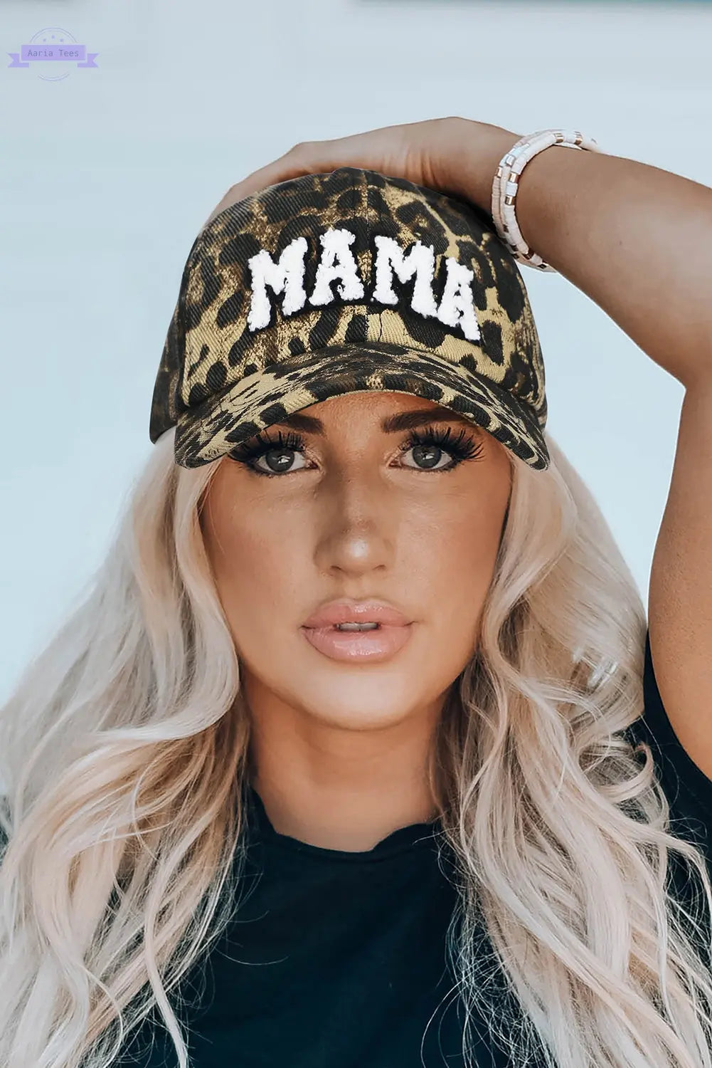 Leopard MAMA Baseball Cap Threaded Pear