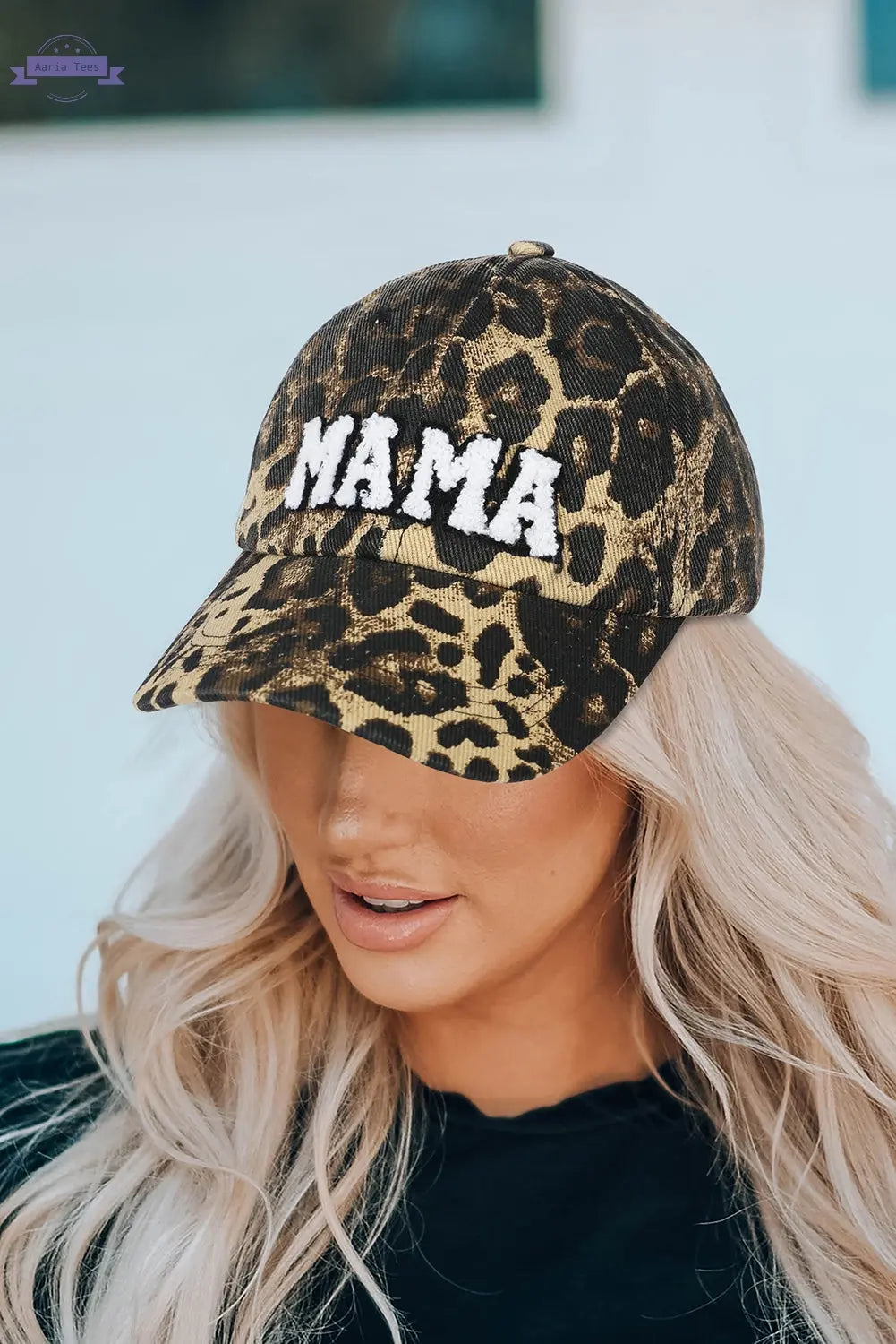 Leopard MAMA Baseball Cap Threaded Pear