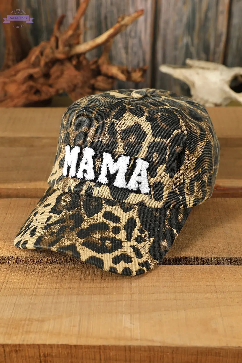 Leopard MAMA Baseball Cap Threaded Pear