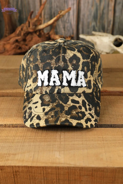 Leopard MAMA Baseball Cap Threaded Pear