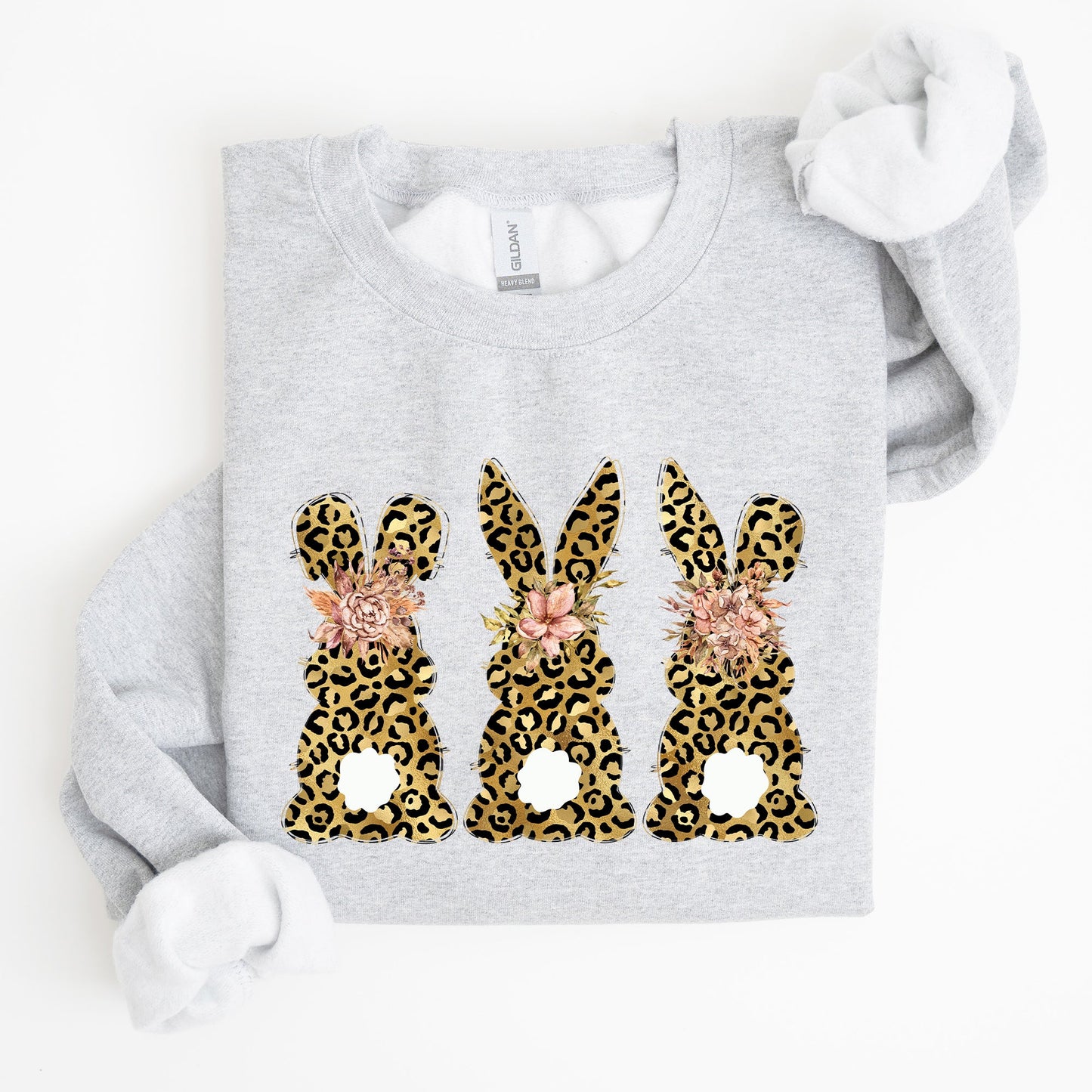 Leopard Print Easter Bunnies, Easter Rabbit Sweatshirt