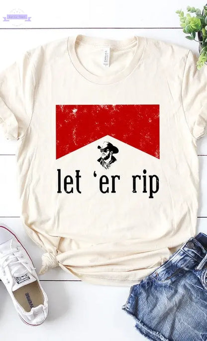 Let Er Rip Graphic Tee PLUS - Aaria Tees