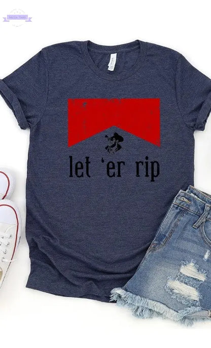 Let Er Rip Graphic Tee PLUS - Aaria Tees