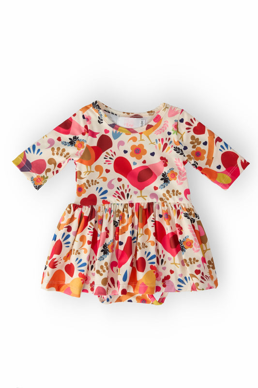 Little Red Hen Twirl Bodysuit
