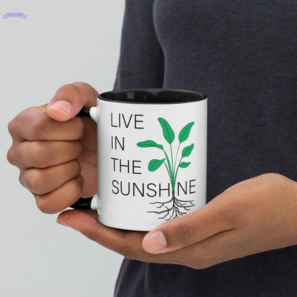 Live in the Sunshine - Mug Inspired Botanical Design