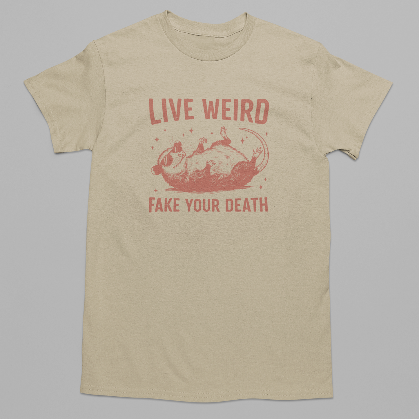 Live Weird, Play Possum Graphic Tee