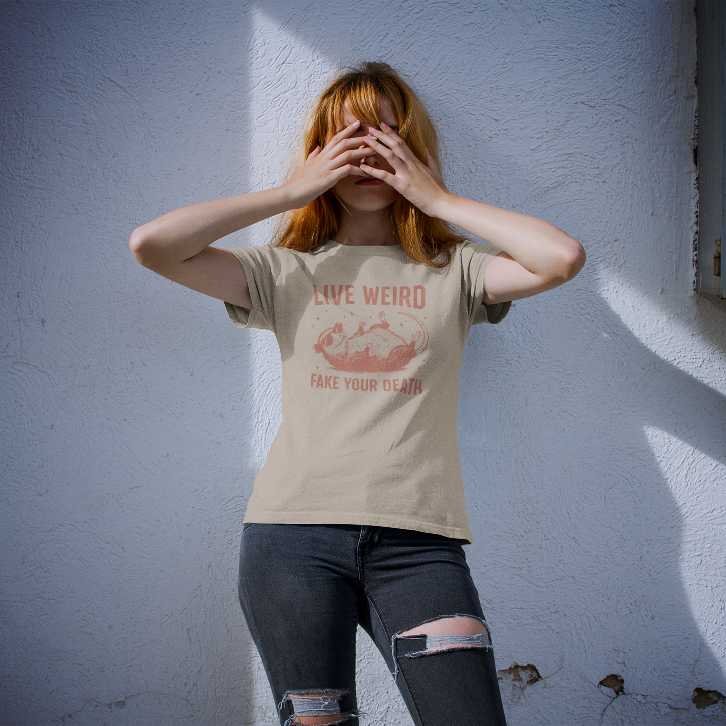 Live Weird, Play Possum Graphic Tee