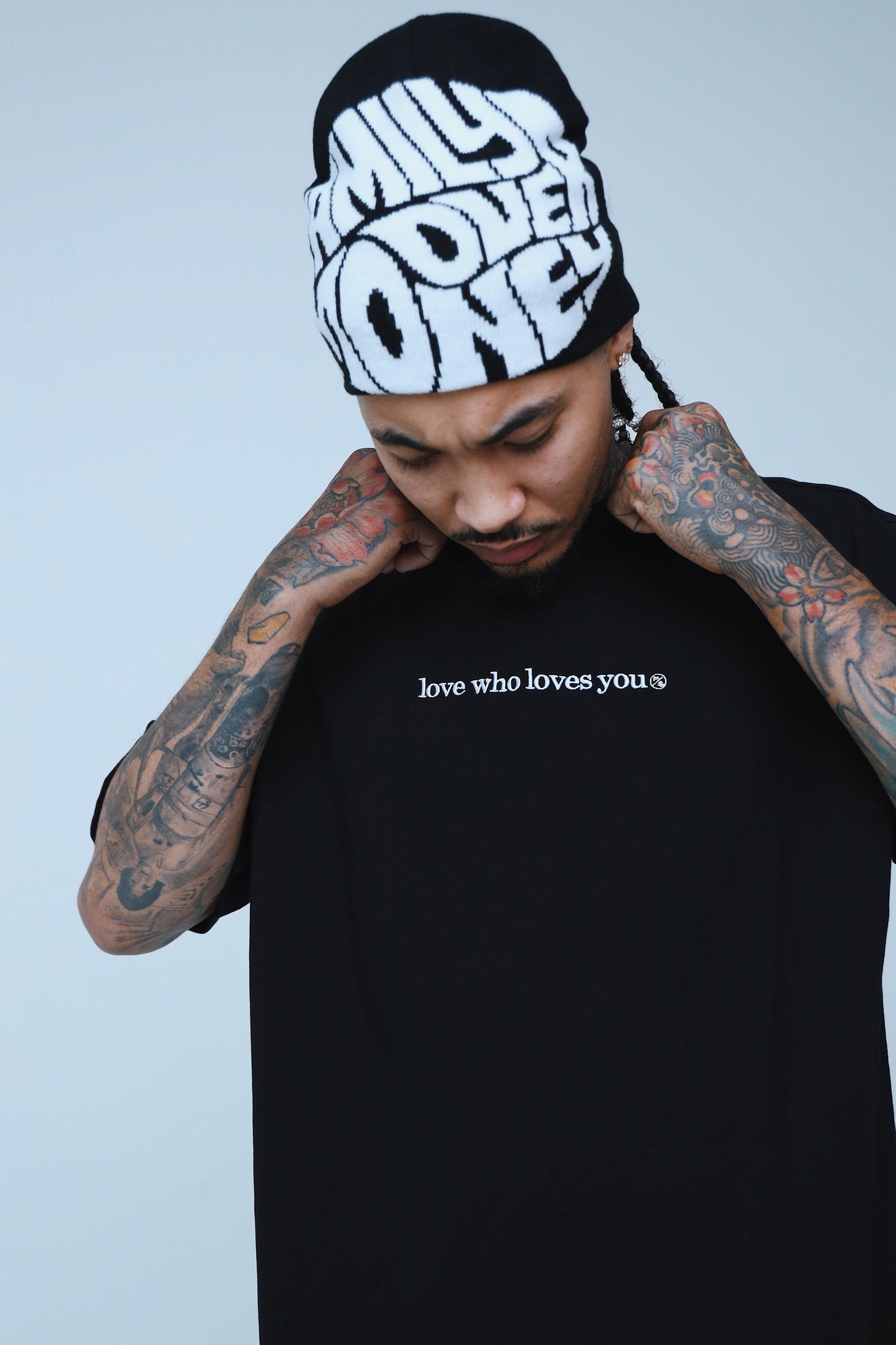 Love Who Loves You (Black - Oversize Shirt) - Aaria Tees