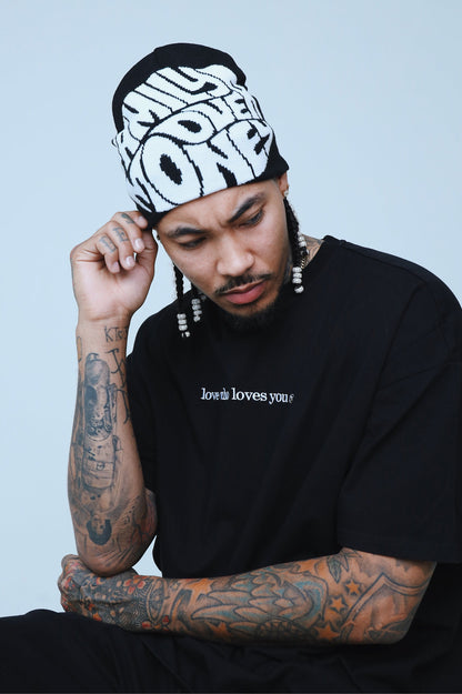 Love Who Loves You (Black - Oversize Shirt) - Aaria Tees