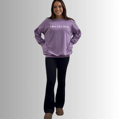 Love Like Jesus Pocket Sweatshirt Made in USA