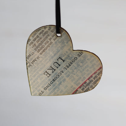 Song & Scripture Heart Ornaments ✨
