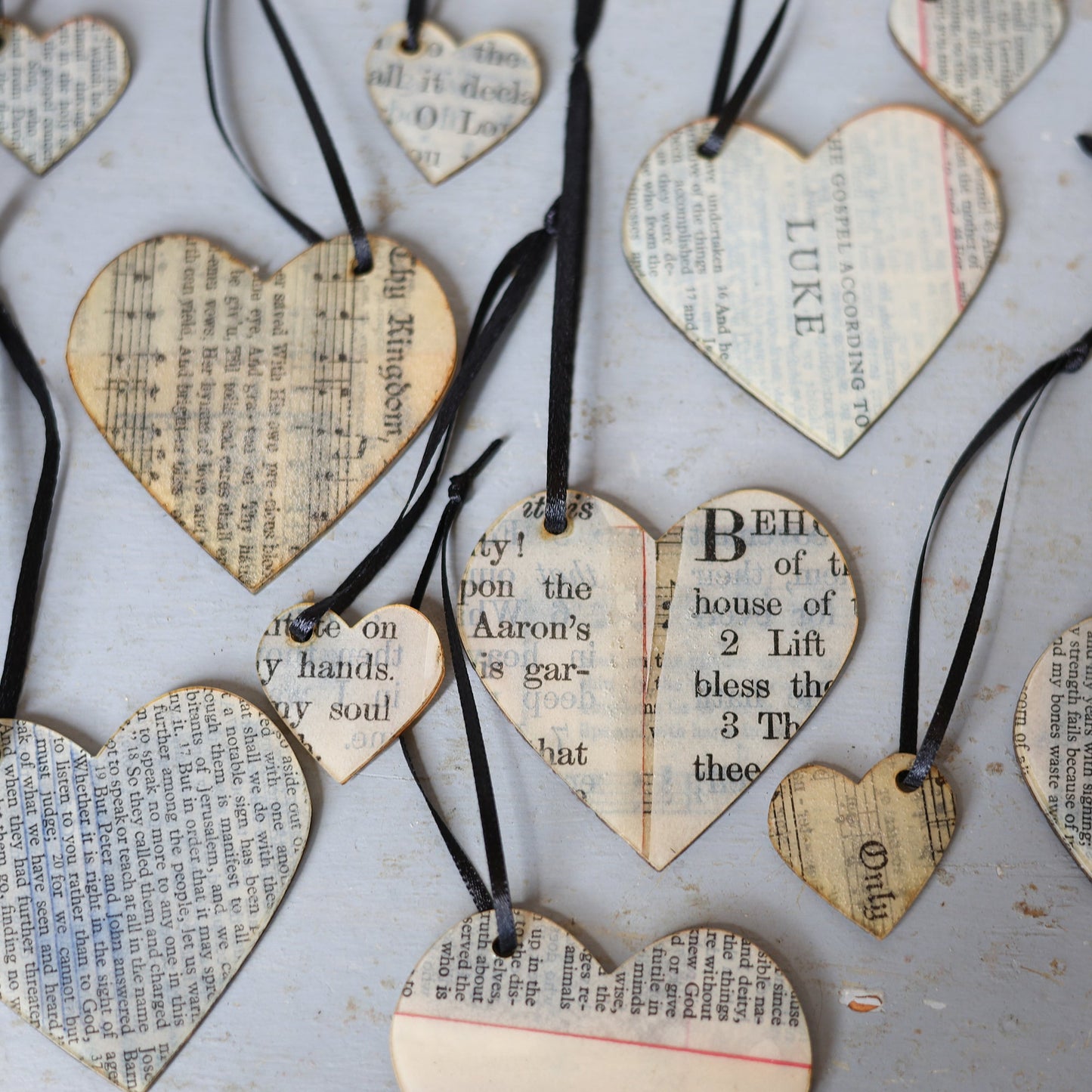Song & Scripture Heart Ornaments ✨