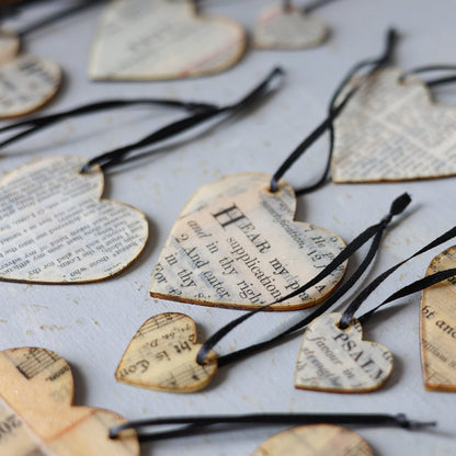 Song & Scripture Heart Ornaments ✨