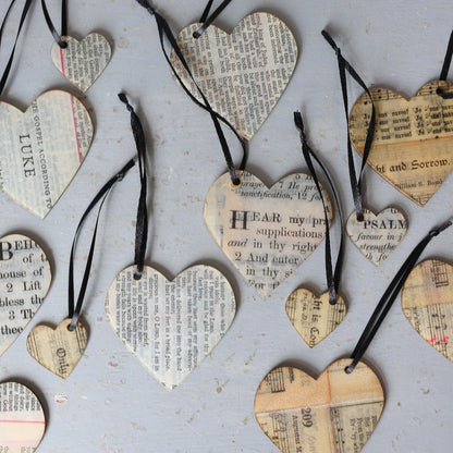 Song & Scripture Heart Ornaments ✨