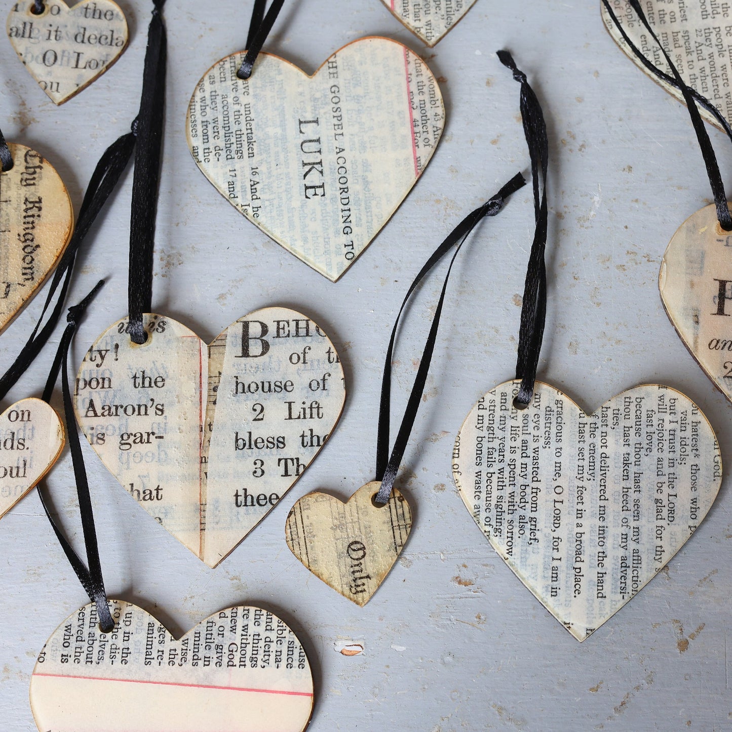Song & Scripture Heart Ornaments ✨