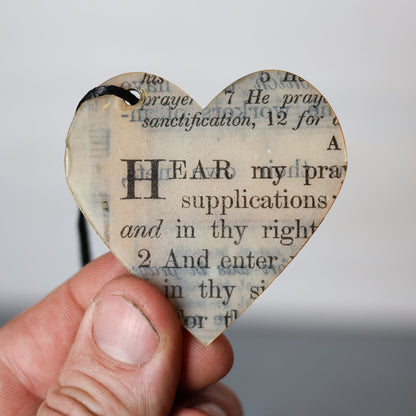 Song & Scripture Heart Ornaments ✨