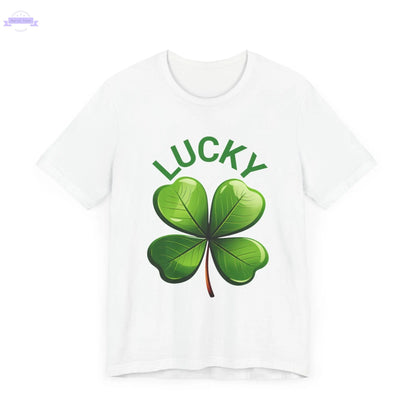 Lucky Clover Jersey Short Sleeve Tee Printify