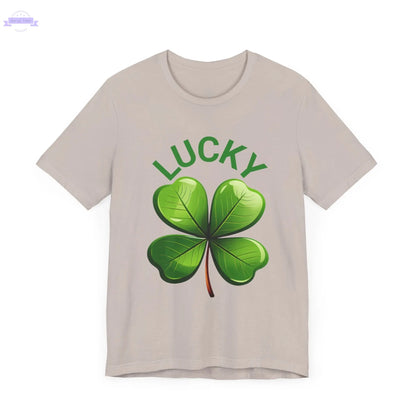 Lucky Clover Jersey Short Sleeve Tee Printify