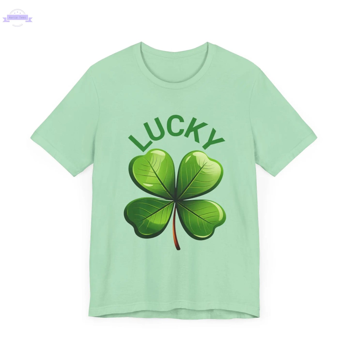 Lucky Clover Jersey Short Sleeve Tee Printify
