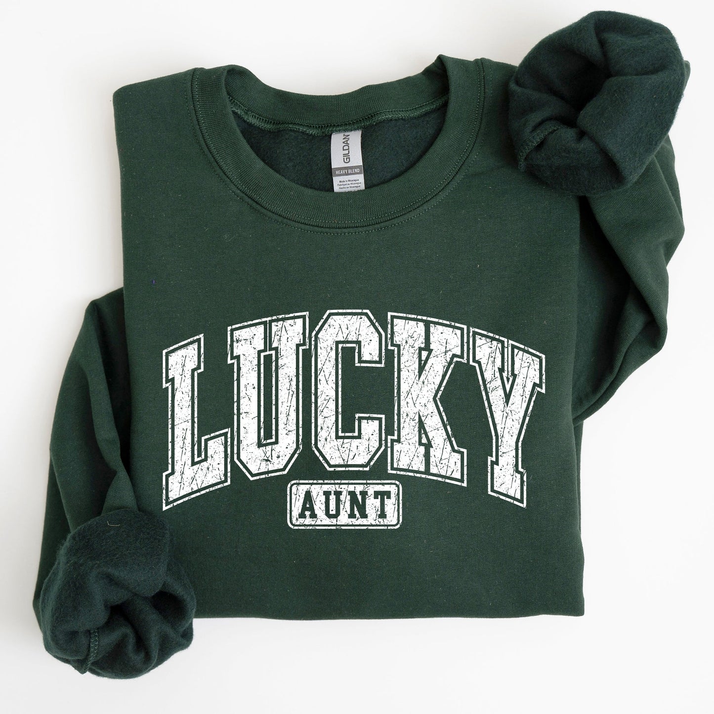 Lucky Aunt, Retro, St Patrick's Day Sweatshirt