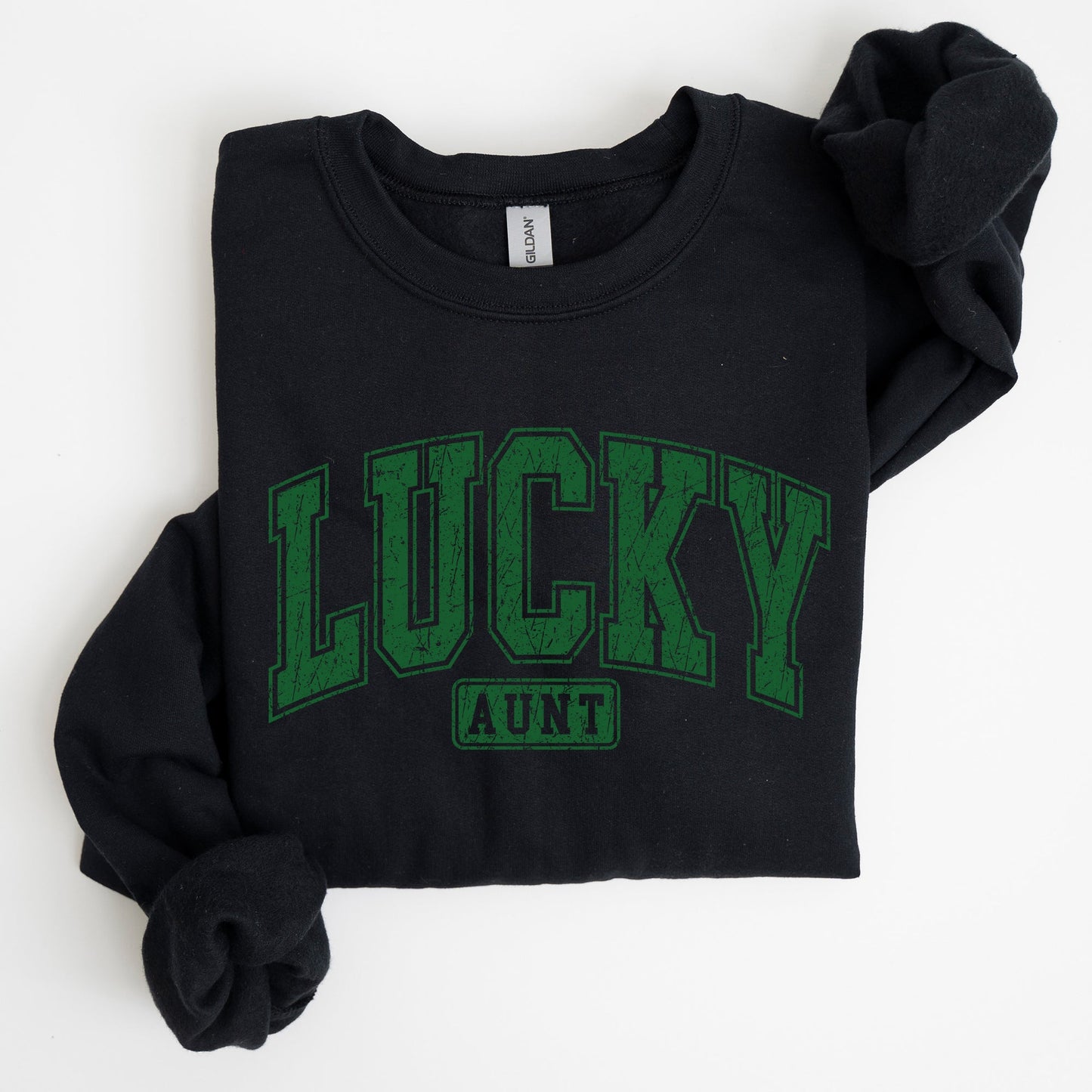 Lucky Aunt, Retro, St Patrick's Day Sweatshirt
