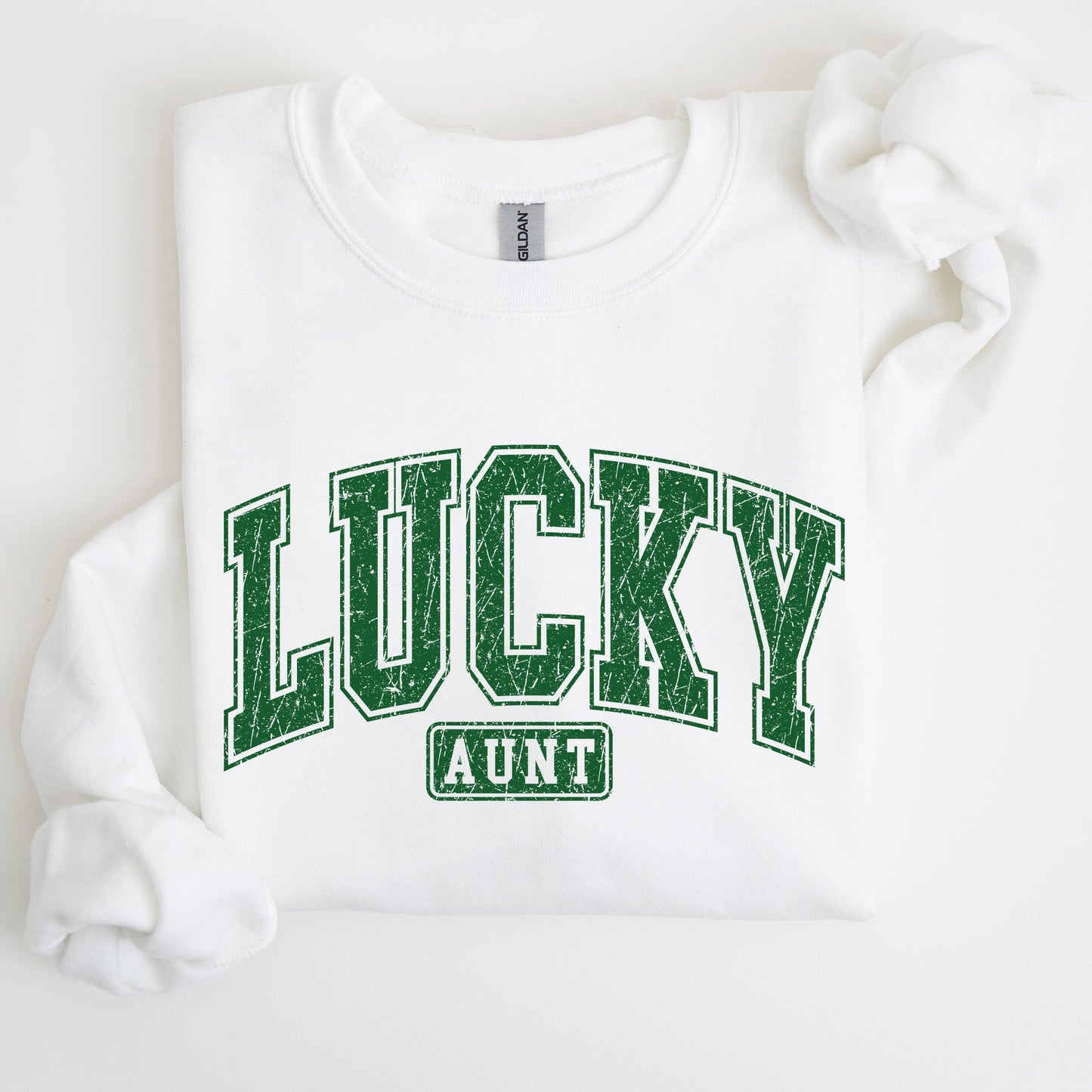 Lucky Aunt, Retro, St Patrick's Day Sweatshirt
