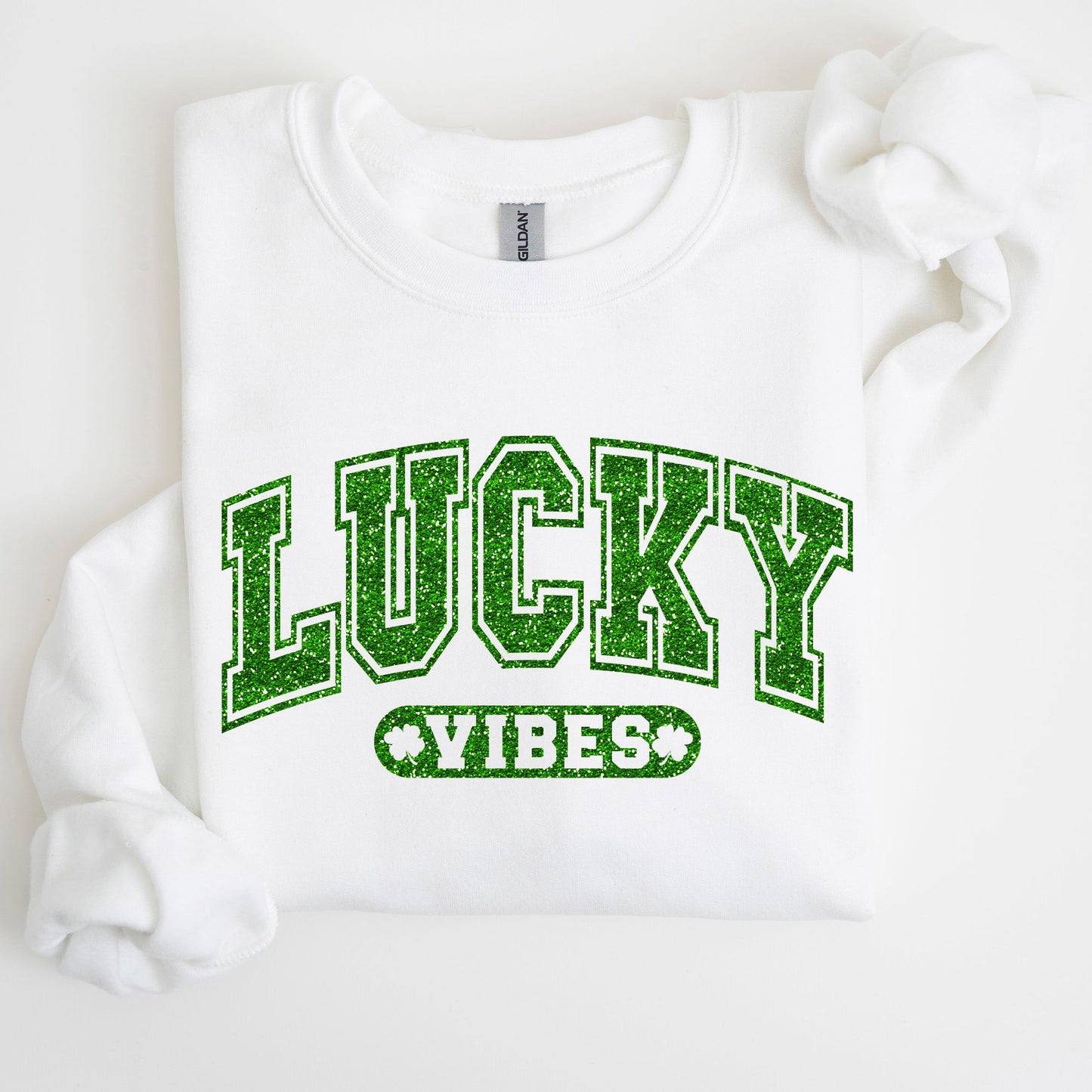 Lucky Vibes, Retro, Vintage, St Patrick's Day Sweatshirt