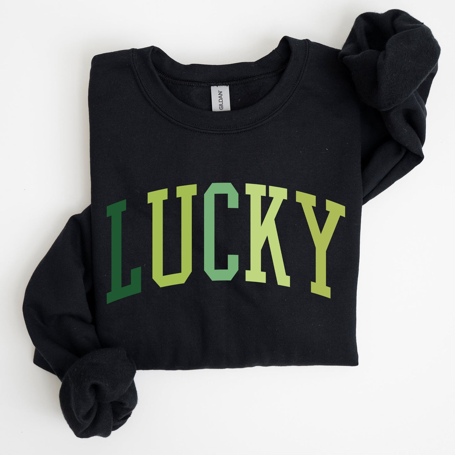 Lucky, Collegiate, St Patrick's Day Sweatshirt