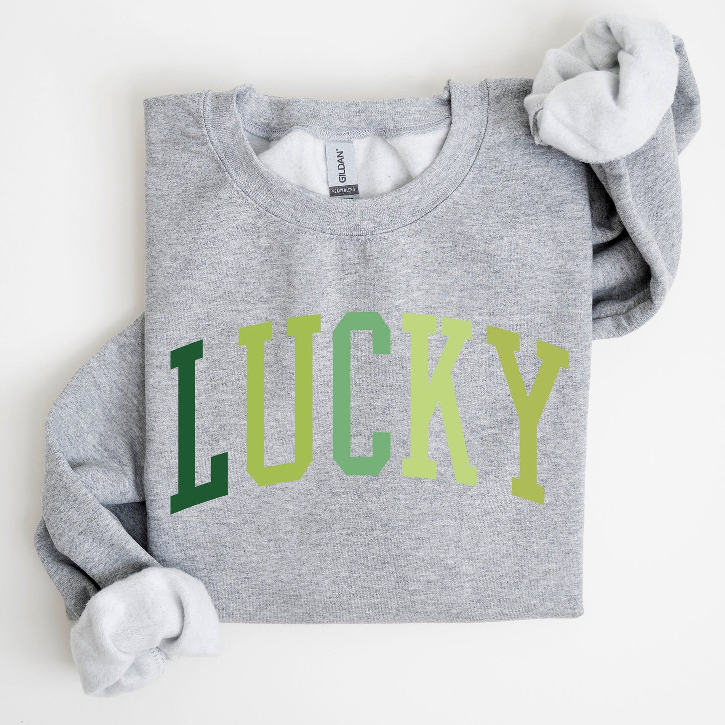 Lucky, Collegiate, St Patrick's Day Sweatshirt