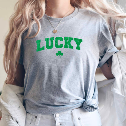 St Patricks Day Cute Lucky Clover Top