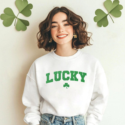 St Patricks Day Cute Lucky Clover Top