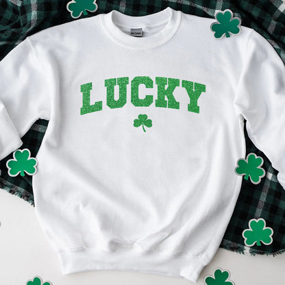St Patricks Day Cute Lucky Clover Top