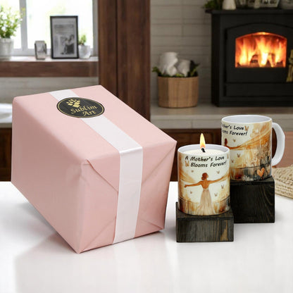 SUBLIMART: Mother's Day "Mother's Love Blooms Forever!" Bundle - Candle + Mug, by RC Designs