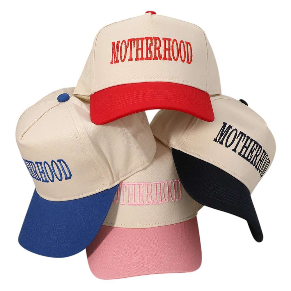 MOTHERHOOD Message Embroidered Baseball Cap