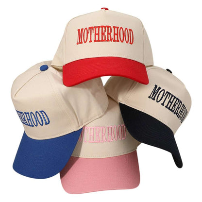 MOTHERHOOD Message Embroidered Baseball Cap
