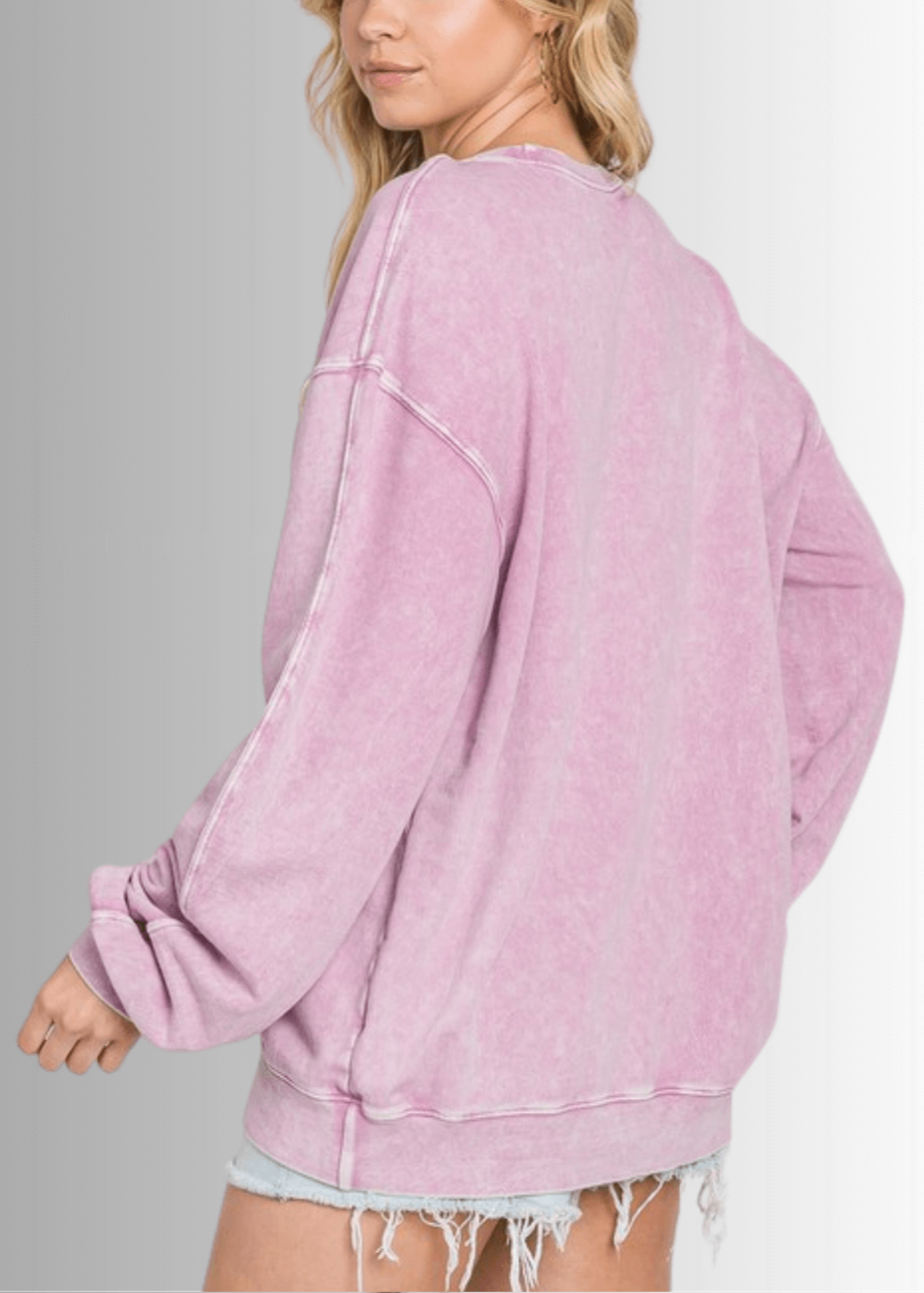 Made in USA Graphic All American Oversized Sweatshirt