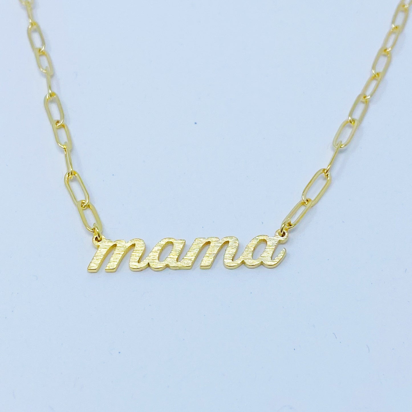 Mama Link Chain Necklace - Aaria Tees