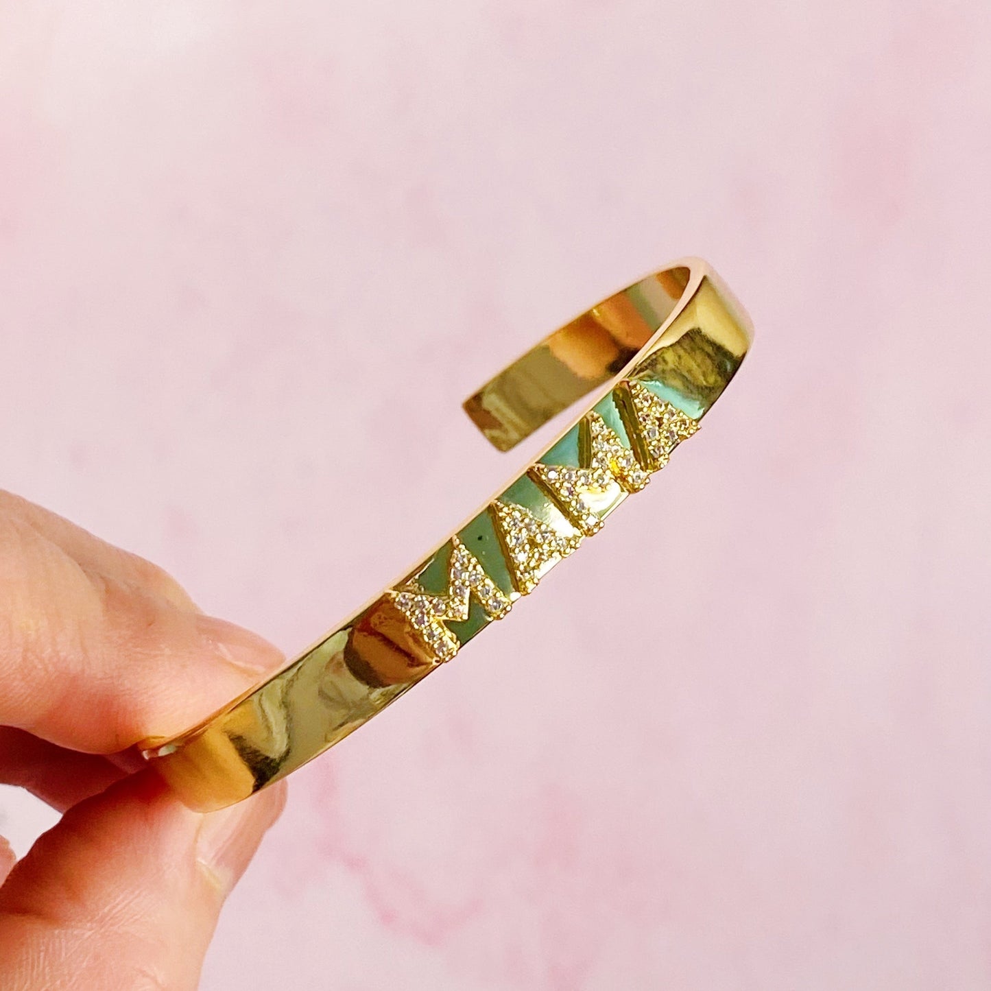 Mama Open Bangle Bracelet - Aaria Tees