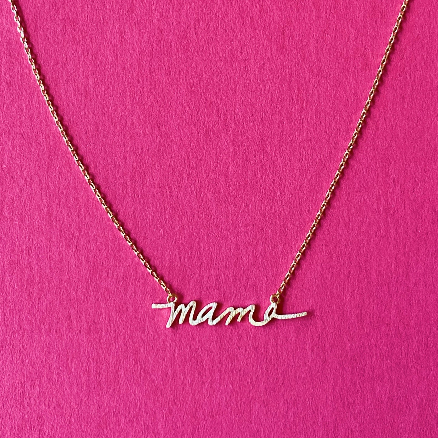 Mama Script Necklace - Aaria Tees