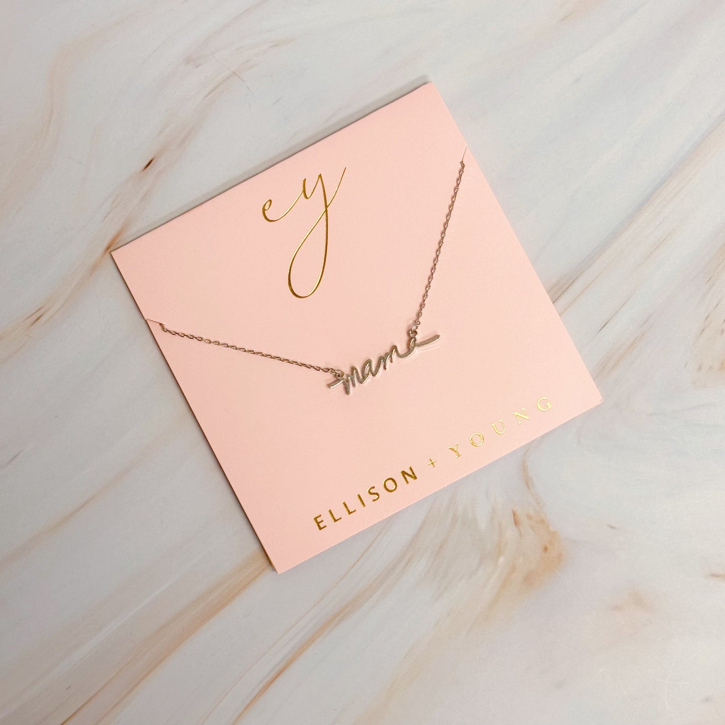 Mama Script Necklace - Aaria Tees