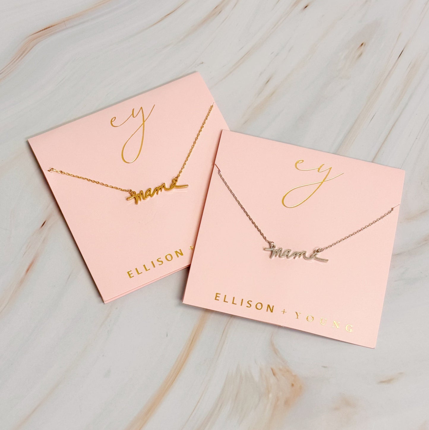 Mama Script Necklace - Aaria Tees